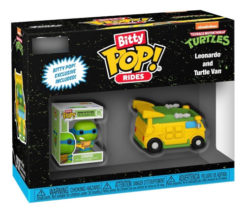 Funko Pop Bitty Rides Tortugas Ninja Leonardo Camioneta Van