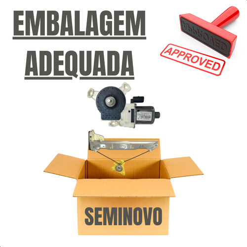 Kit Motor Bosch C/ Maquina Vidro Dd Vw Gol G5 A G8 2008 A 23