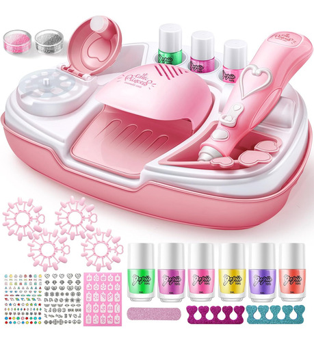 Geyiie Juego De Esmaltes De Uñas Para Niñas, Juguetes De Sal