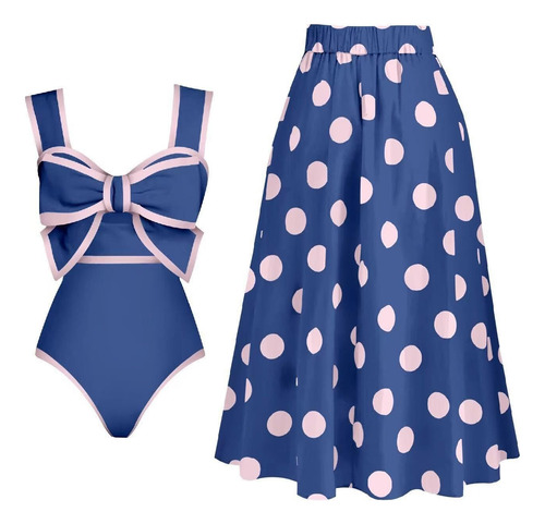 Conjunto De Dos Piezas De Bikini Con Lazo Frontal Recortado