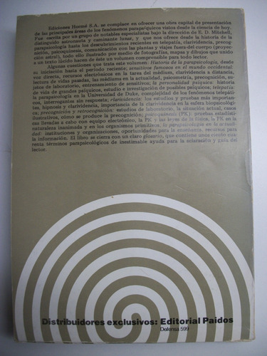 El Mundo De La Parapsicologia Los Fenomenos Paranormales C35