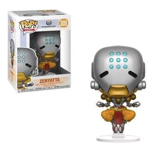 Funko Pop! Games Overwatch Zenyatta # 305 Original  Replay