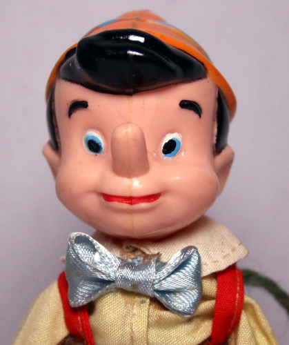 Bonecos Pinoccio E Gepetto Disney 1970 Marx Toys Com Caixas