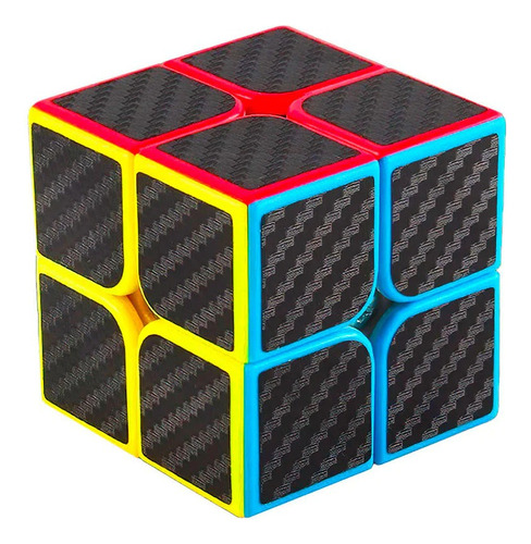 Fibra Carbono Cubo Rubik 2x2 Profesional Mágico Competencia