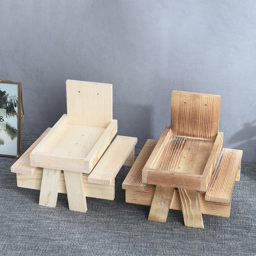 Comedero Para Ardillas, Mesa Colgante Para Pájaros, Madera