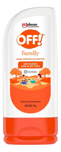 Off! Repelente Insectos Uso Diario Aloe Vera 196g