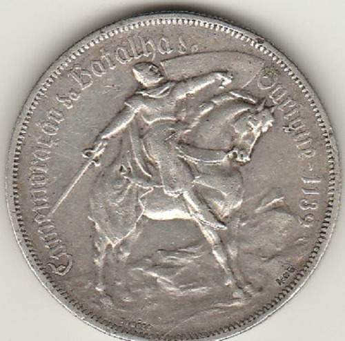 Portugal, 10 Escudos De Prata De 1928, Batalha De Ourique