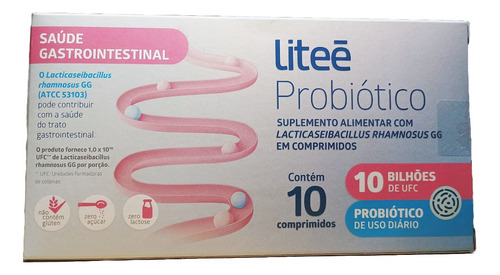 Liteé Probiótico Lgg 10 Bi Liteé 10 Comprimidos Sabor Without Flavor