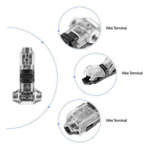 Terminales De Cable: Conector De Cable Dividido En 10 Piezas