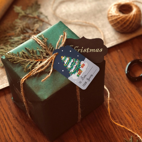 Series 5 2 Packs 50pcs/set Christmas Kraft Paper Tags