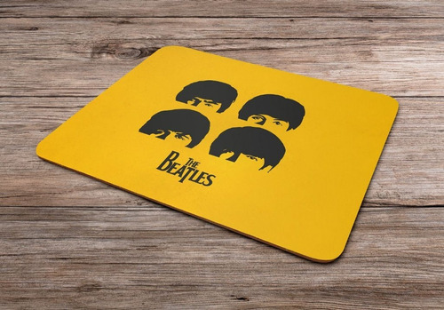 Mouse Pad Beatles Yellow Cor Branco