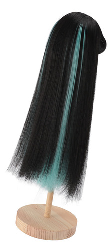 Peluca Larga Y Recta Para Muñecas, Bicolor, Para Bricolaje,
