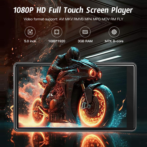 Reproductor Mp3 Ahenod 80 Gb Android 9 Bluetooth Wifi Pantal