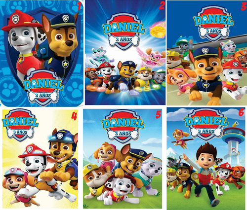 20pz Morralitos Dulceros- Paw Patrol- Personalizados