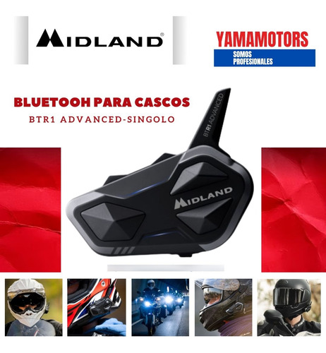 Midland Bluetooth Para Cascos Distancia 1.2km (unidad) C1529