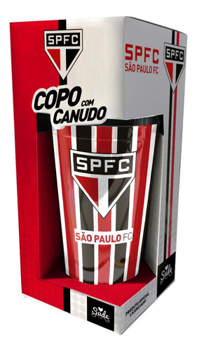 Copo Canudo Do São Paulo 450 Ml Produto Oficial São Paulino
