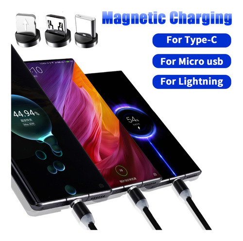 Cable Magnético Usb Cable Usb Tipo C Cable De Datos De Carga
