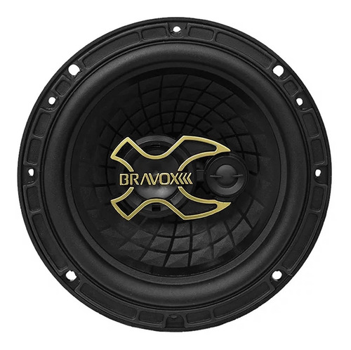 Imagen 4 de 6 de Parlantes Para Auto 6 PuLG Bravox B3x60 Gold Line 100rms P