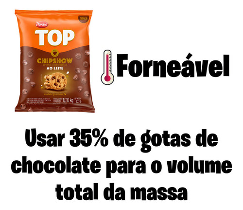 Chipshow Gotas Forneáveis Chocolate Ao Leite 1,010kg Harald