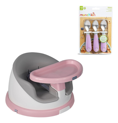 Silla De Comer Portátil  Giratoria I-twist Más Set  Cucharas