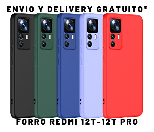 Forro 12t Pro Silicon Colores Envio Gratis