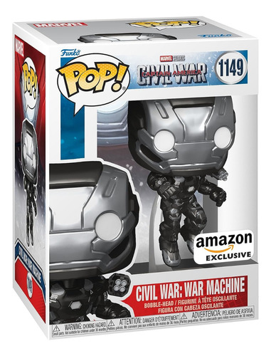 Funko Pop Marvel Civil War War Machine Amazon Exclusive