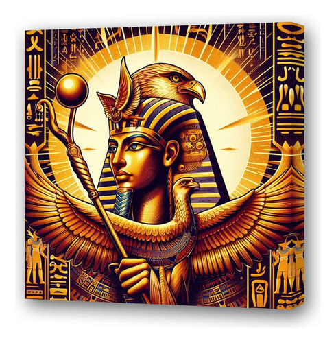 Cuadro 30x30cm Ra Sol Egipcio Dios Mitologico Egipto M3