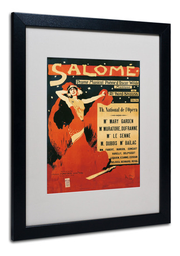 Poster De Opera Salome De Richard Strauss Con Marco Negro, 1