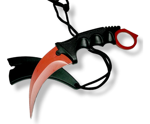 Cuchillo Navaja Karambit Strike Red An76