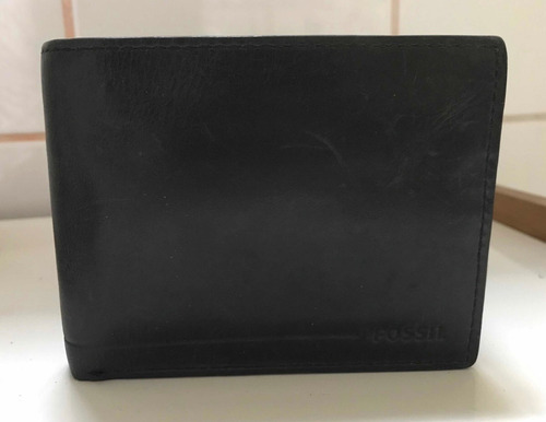 Billetera Fossil De Hombre - Harlow Traveler 100% Cuero.