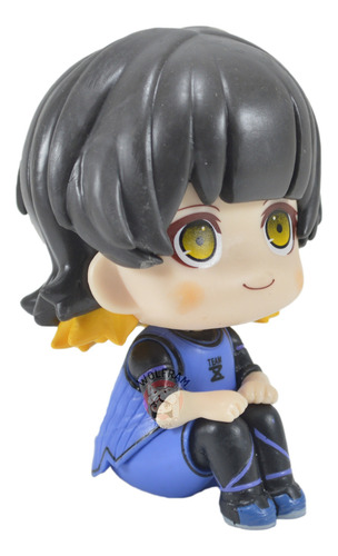 Figura Muñecos Gashapone Blue Lock Bachira Meguru Sentado