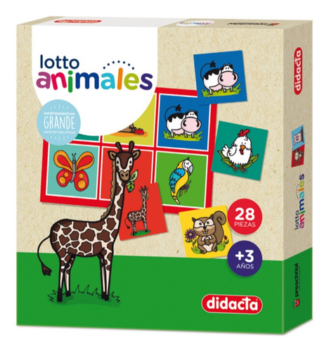 Juego De Mesa Lotto Animales Infantil Didacta