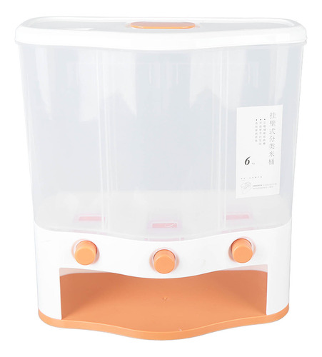 Dispensador De Alimentos Secos, 3 Rejillas, 6 L, Gran Capaci