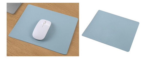 2 Almofada De Mesa, Couro Pu Desk Mouse Pad, Durável Azul
