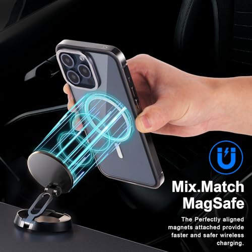 Funda Para iPhone 15 Pro Max Negro Delgado Acero Inoxidable