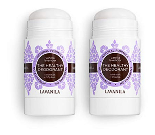Lavanila - El Desodorante Saludable 2 Pack. Sin Aluminio, Of