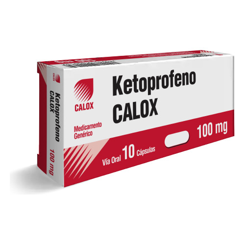 Ketoprofeno  Calox100 Mg X10 Capsulas