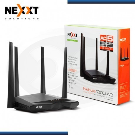 Router Wifi Nexxt Nebula 1200 Ac 1200 Mbps Dual Band Rompe 