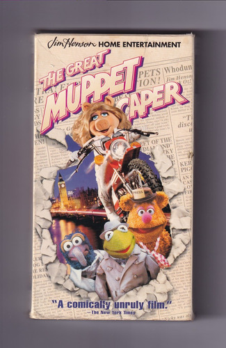 The Great Muppet Caper Jim Henson Vhs Usado