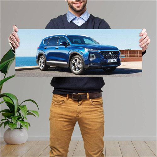 Cuadro 30x80cm Auto 2018 Hyundai Santa Fe Au 788 139