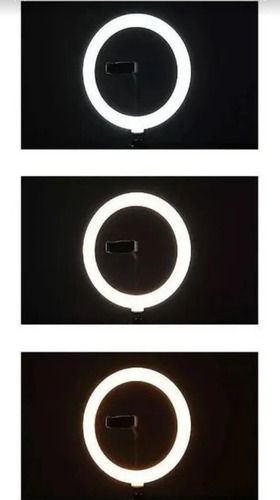 Ring Light Completo Iluminador Portátil 26cm + Tripé 210cm