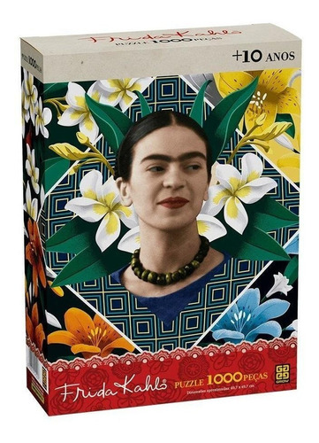 Puzzle / Quebra Cabeças 1000 Pç Frida Kahlo -grow-frete Gr