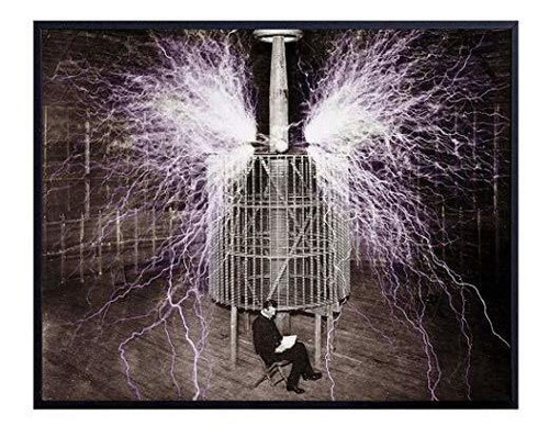 Nikola Tesla Poster Print - 8 X 10 Pared Arte Decoración Pa