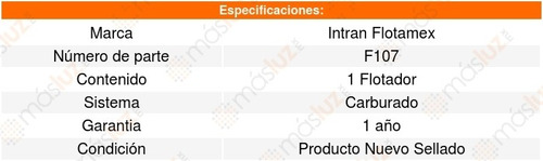 Flotador Tanque Gasolina Jeep Cj5 4.2l L6 75 A 79 Intran