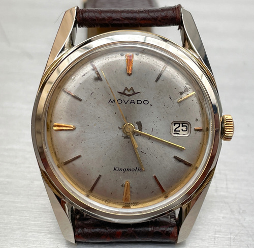 Reloj Vintage Movado Kingmatic Sub Sea Automático 28 Joyas