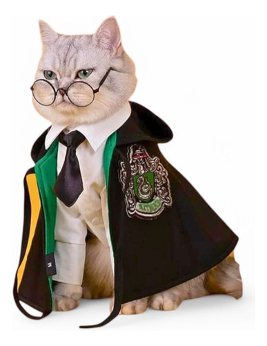 Capa Para Mascotas - Slytherin - Harry Potter - Disfraz
