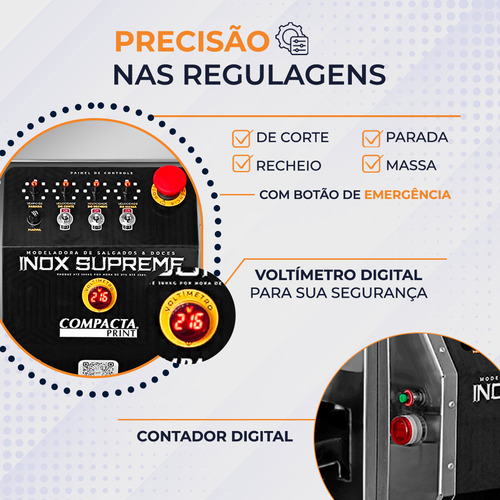 Máquina De Fazer Salgados E Doces 7g-250g Compacta Print