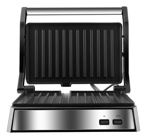 Grill E Sanduicheira Maxx Clean 1000w Inox Philco 110v Cinza