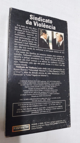 Vhs Videoação - Sindicato Da Violência ( 18279 ) (Usado)
