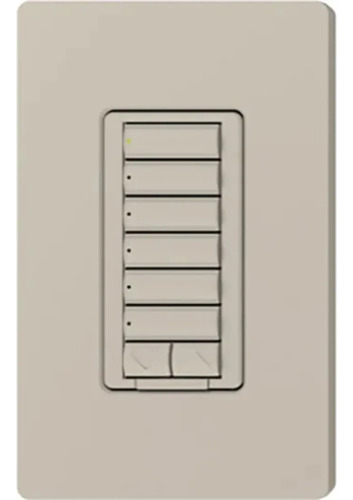 Lutron Rrd-w6brl-tp Teclado 6 Botones 2 Botones Subir/bajar